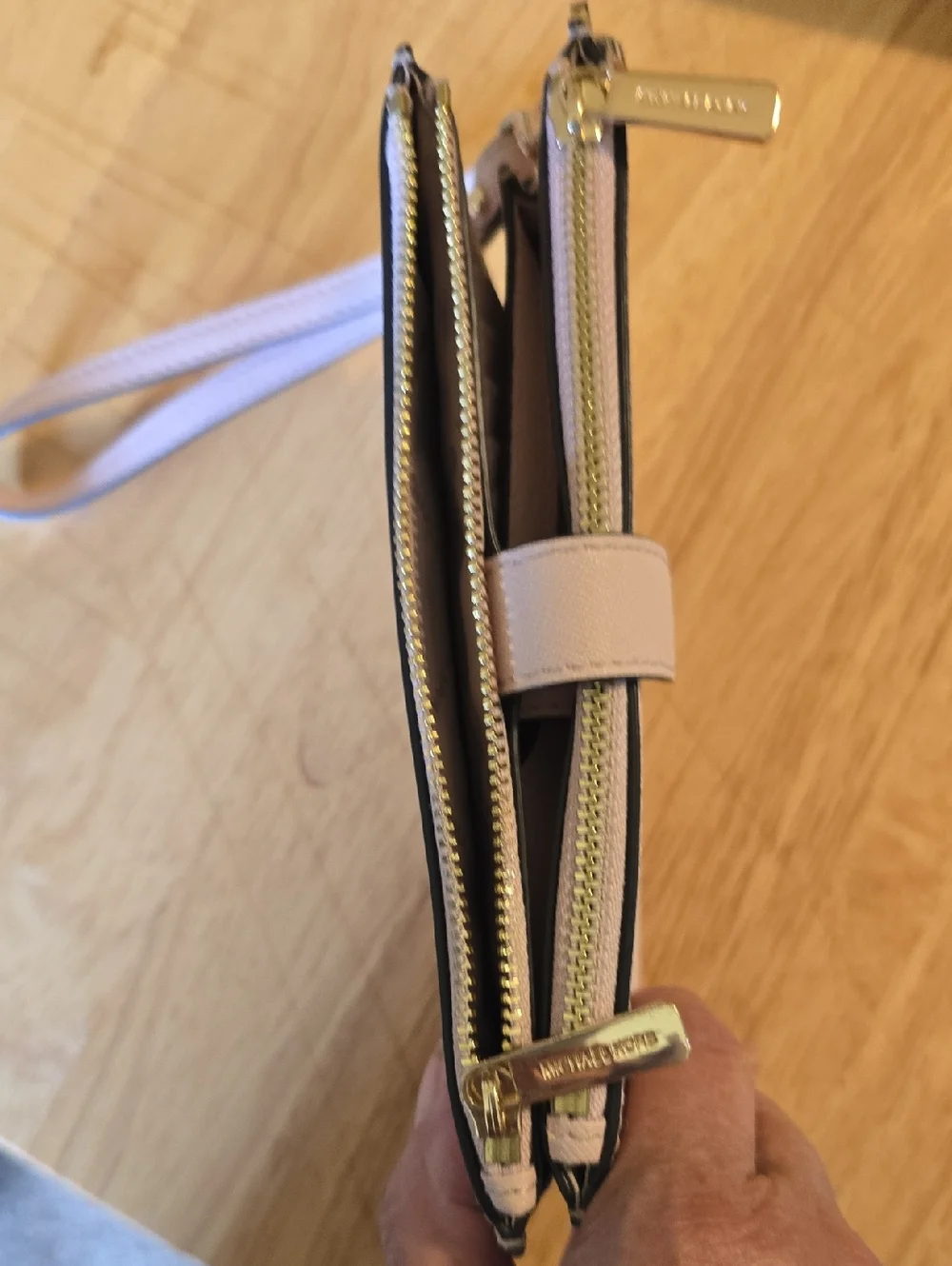 Michael Kors Light Pink Saffiano Leather Wristlet - Picture 2 of 5